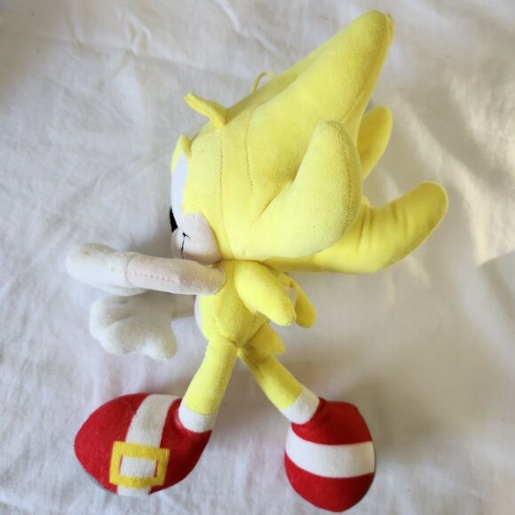 Sonic The Hedgehog Super Sonic Plush 12” Yellow Jakks Pacific 2023 Toy Collect - Picture 4 of 8